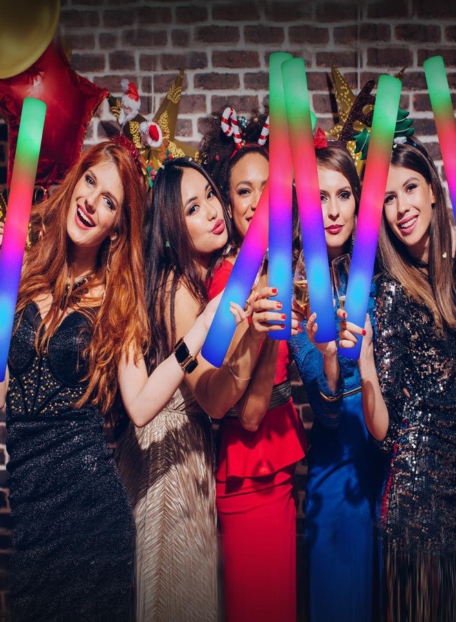 HONLYNE 44 PCS Foam Glow Sticks with 3 Modes Colorful Flashing, Foam Light Up Sticks, LED Light Sticks, Glow Sticks Party Pack for New Year, Wedding, Raves, Concert, Christmas - Image 3